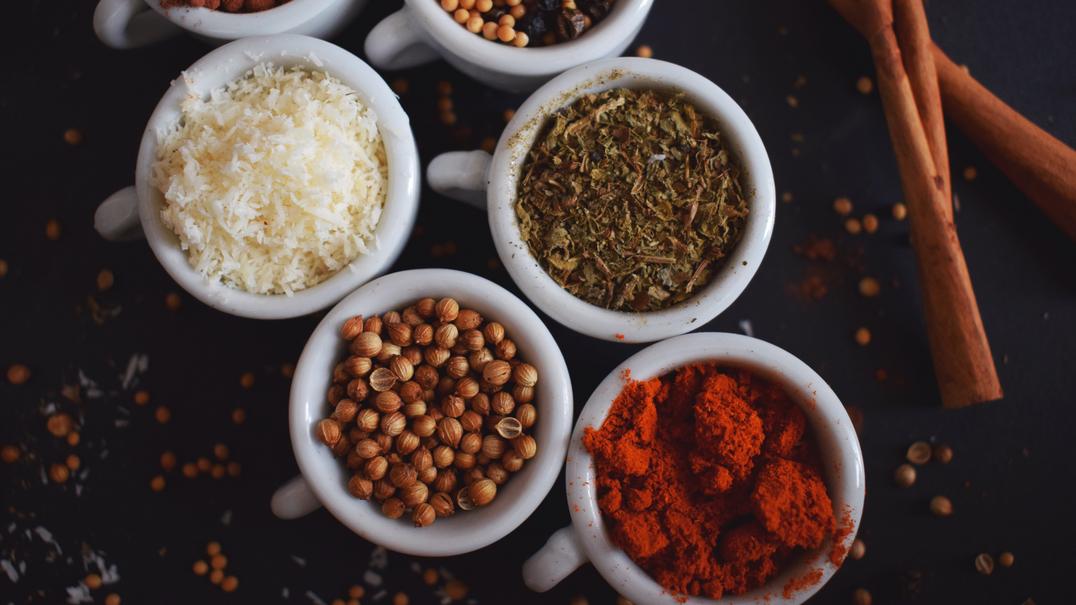 Little bowls of spices to represent spicing up your resume